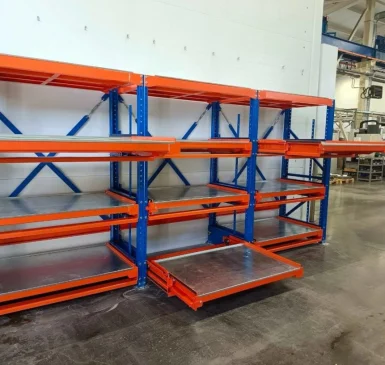 Стеллажи для цеха: организация хранения оснастки