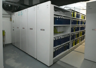 Передвижные стеллажи с электроприводом